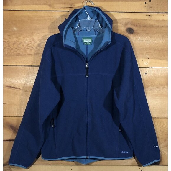 L.L. Bean Polartec Full Zip Fleece Jacket Mens Size Large Windblock Outdoors - Picture 1 of 11